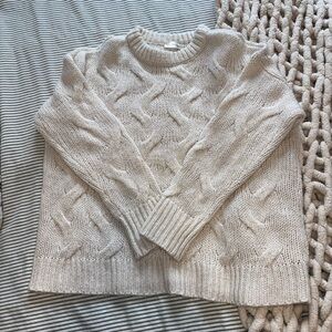 Cozy Cream Cable Knit Sweater